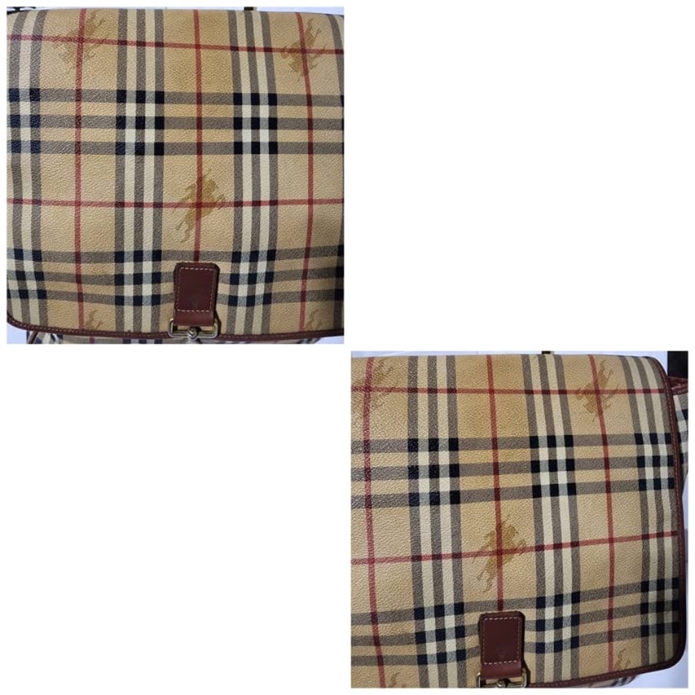 Burberry Beige Black Red Check Crossbody Bag - Picture 9 of 16